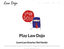 Tablet Screenshot of lawschooldojo.com
